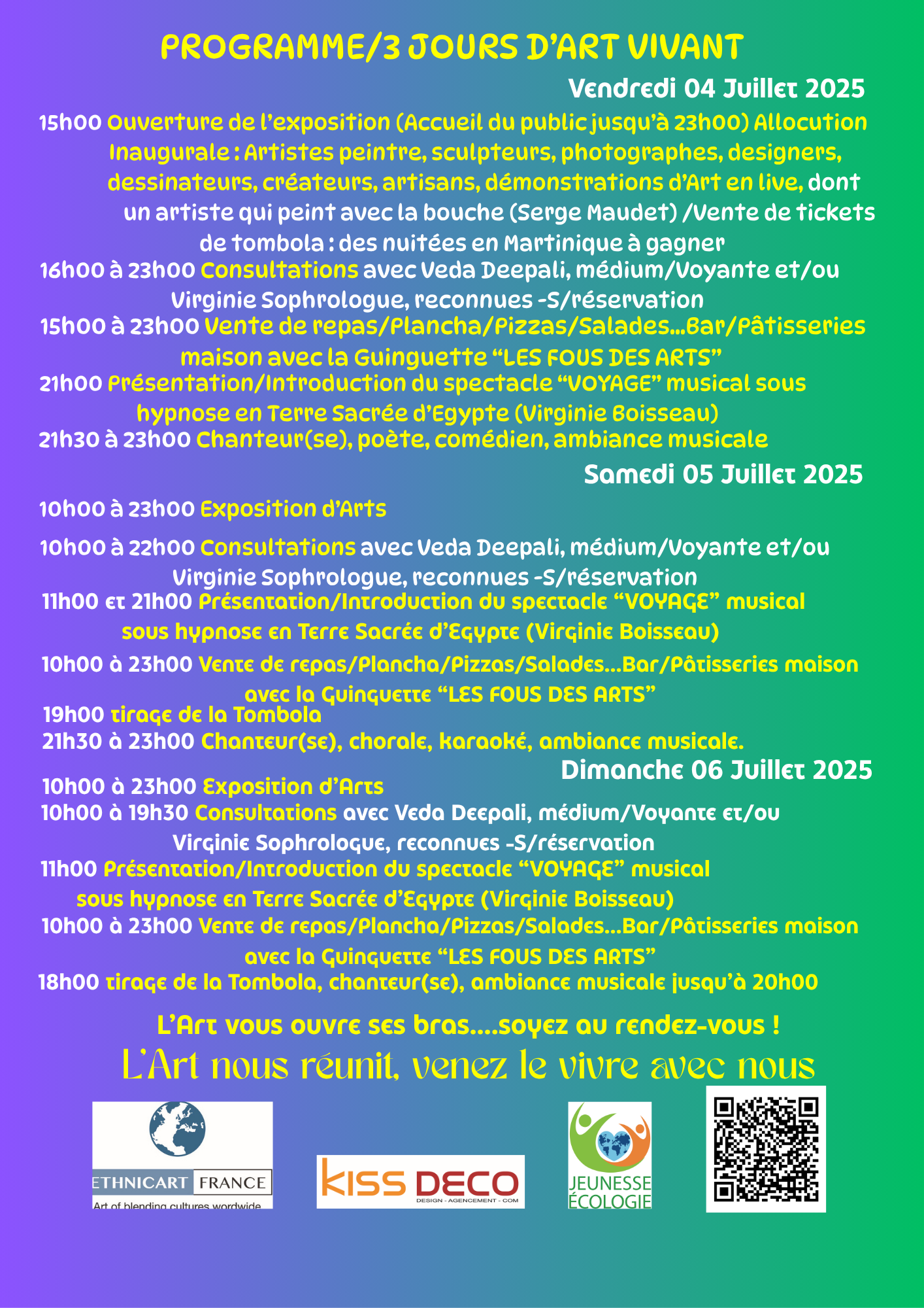 flyer le week end des arts VERSO page 2